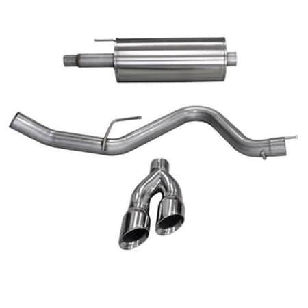 Corsa Exhaust 2015-2018 Ford F-150 Cat-Back Exhaust System with Dual Side Exit, Polished 14837